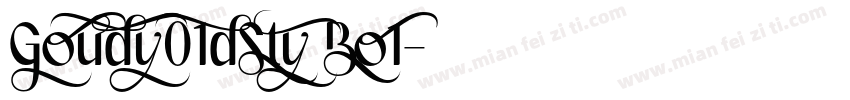 Goudy01dSty Bo1字体转换